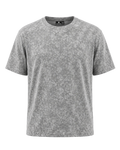 GREY ACID WASHED TEE