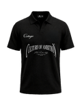 CULTURE OF AMBITION BLACK POLO T-SHIRT