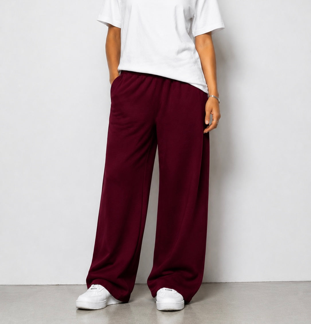 SUMMER BURGUNDY SWEATPANTS